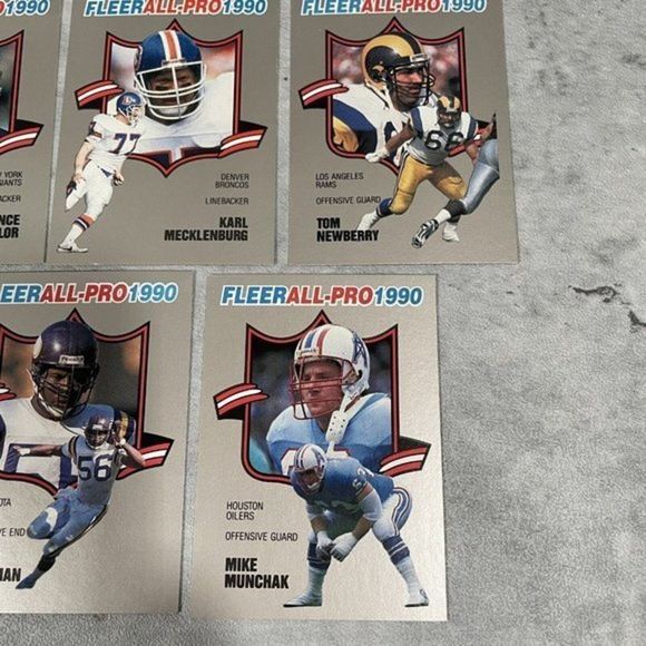 1990 Fleer Football All-Pro Insert 18 Of 25 cards NM Ronnie Lott Lawrence Taylor - Picture 5 of 5